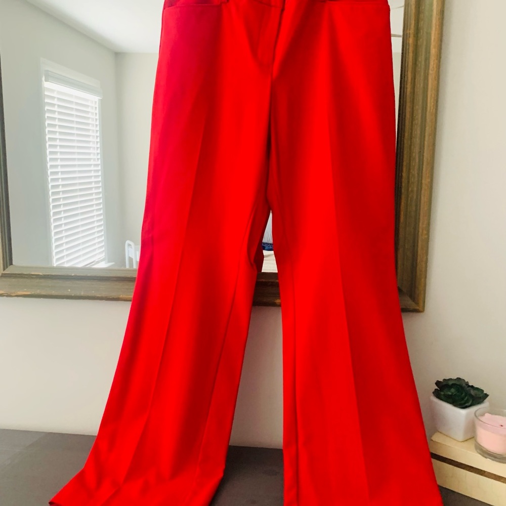Boot cut , size 8 red NY & Company slacks, new with tags.